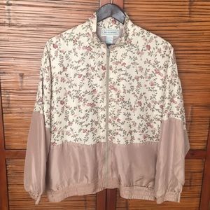 Silk Exchange Vintage Floral Bomber Jacket